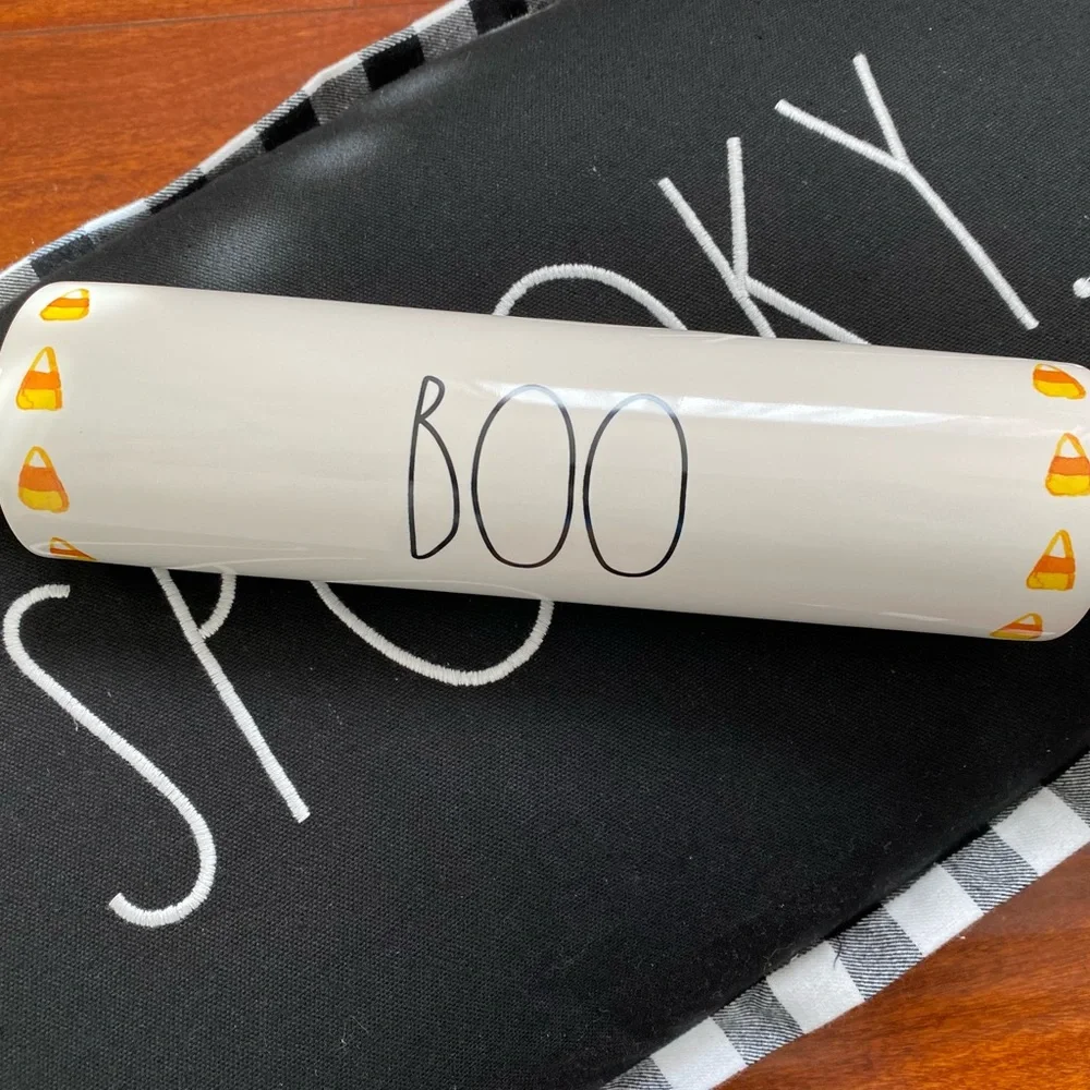✨NWT Rae Dunn Halloween Boo Candy Corn Rolling Pin ✨